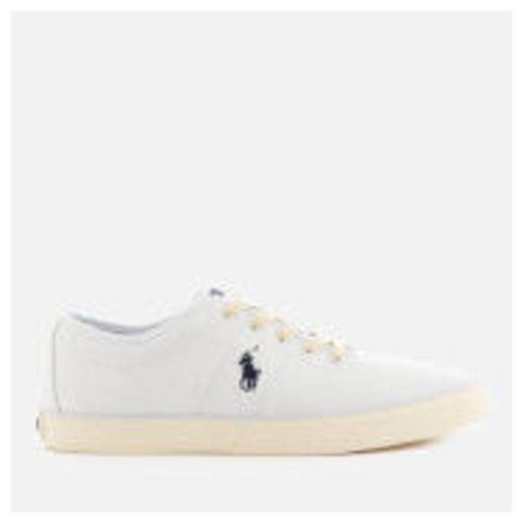 Polo Ralph Lauren Men's Halford Canvas Low Top Trainers - Pure White