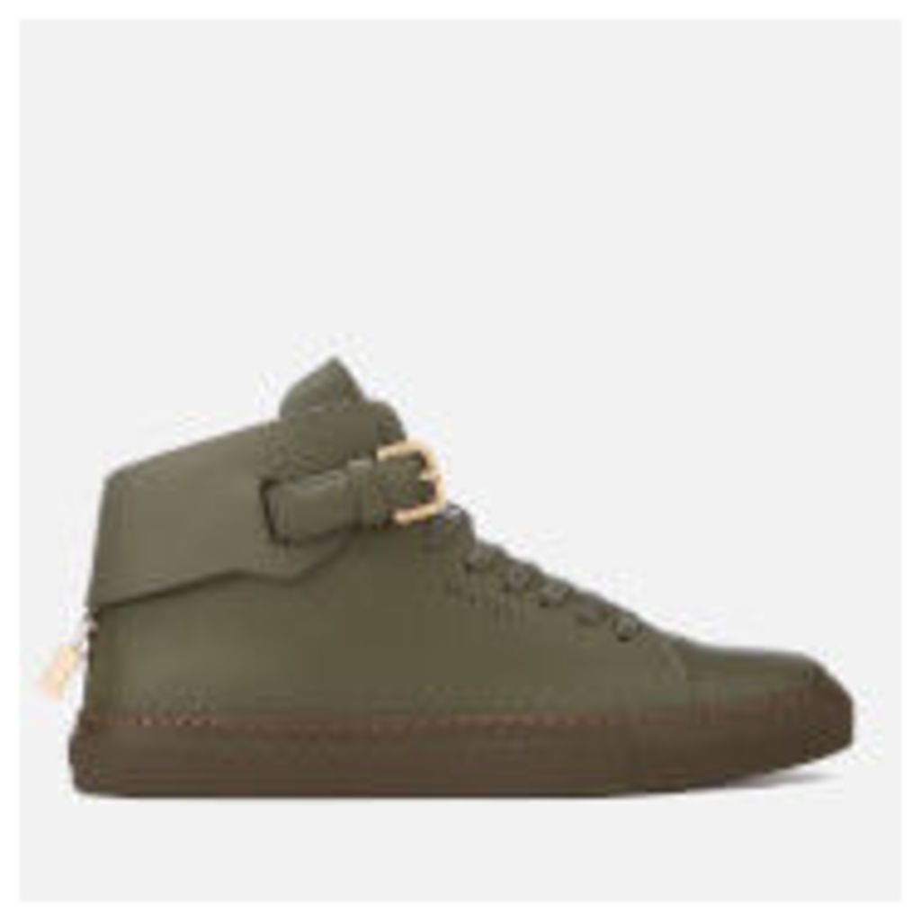 Buscemi Men's 100mm Clean Buckle Trainers - Military - UK 7 - Green
