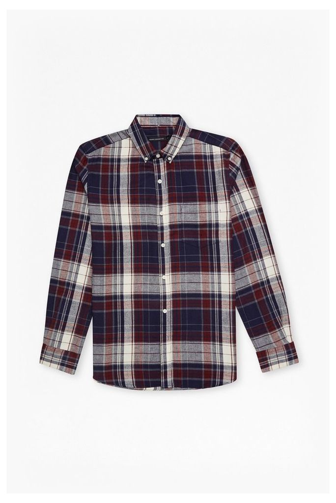 CHECKED FLANNEL SHIRT - Grey 5717