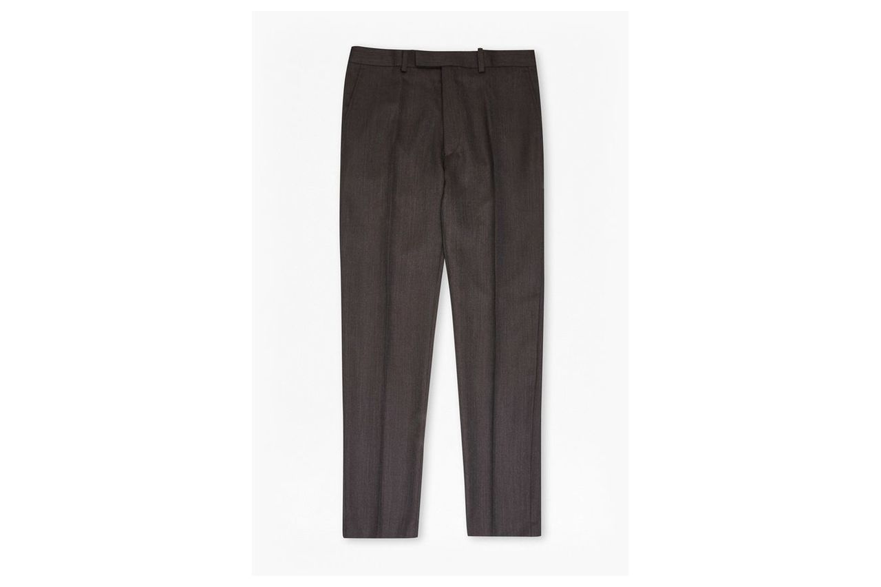 Brown Texture Trousers - brown