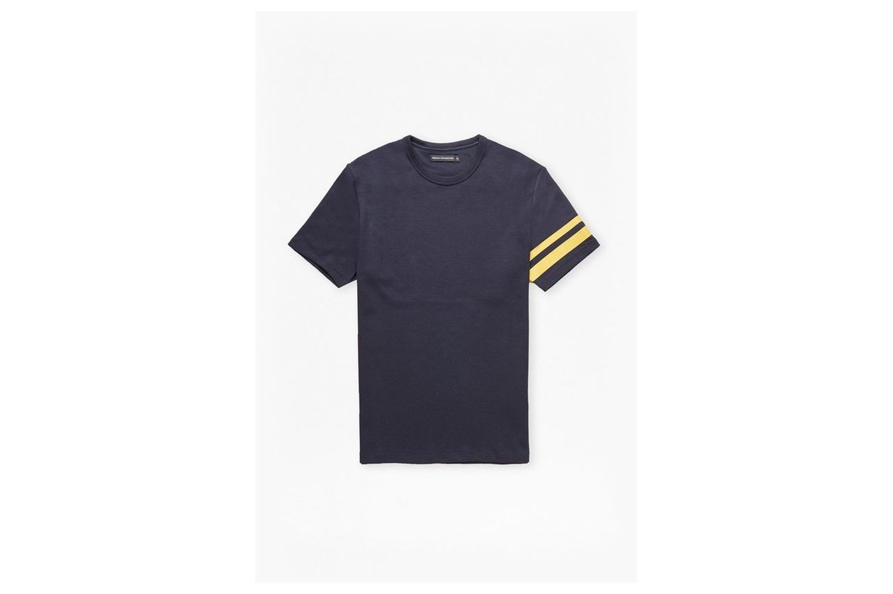 Track Stripe T-Shirt - marine blue/honey