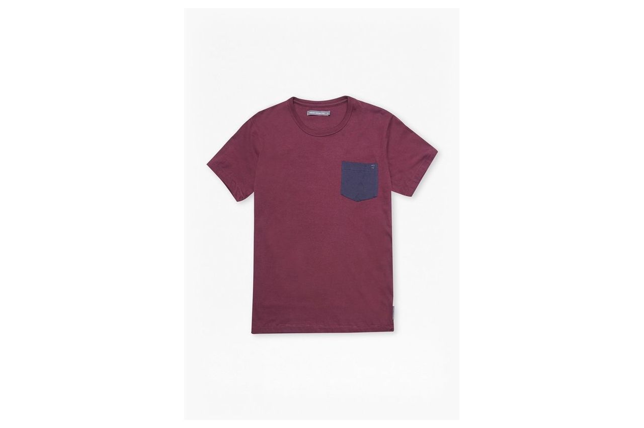 Contrast Pocket Tee - chateaux/marine