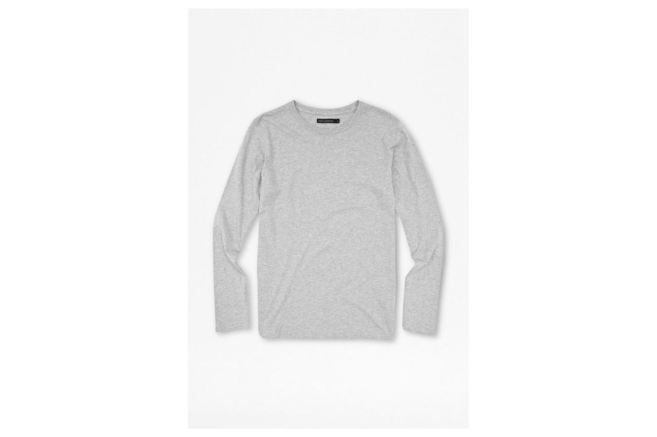 Classic Cotton Long Sleeve T-Shirt - light grey