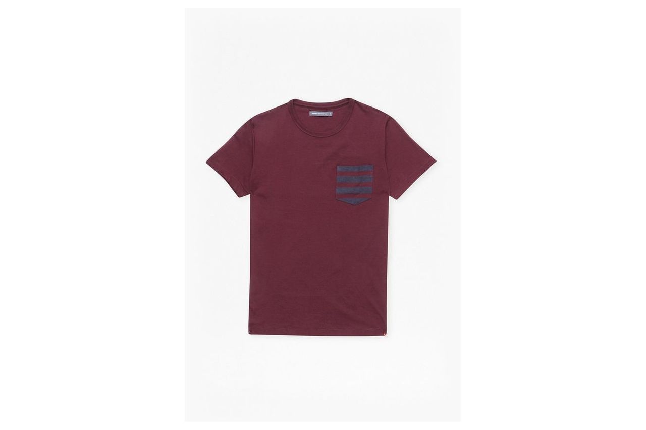 Stripe Pocket T-Shirt - chateaux/marine