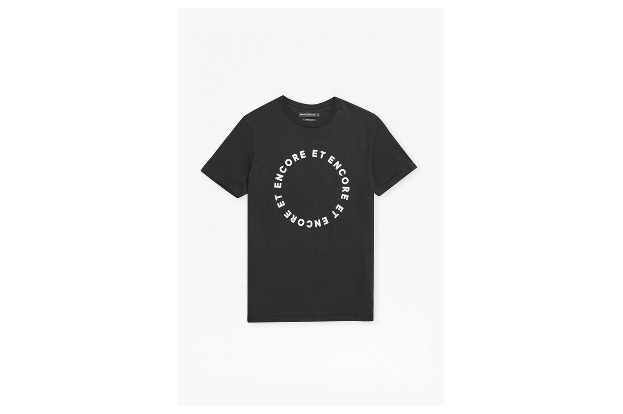 Encore Et Encore Slogan T-Shirt - black/clay