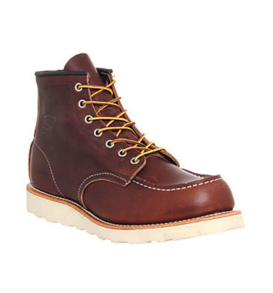 Redwing Work Wedge boots BROWN LEATHER,Brown,Red