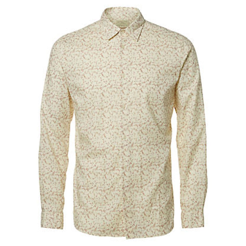Selected Homme Onelab Long Sleeve Shirt, Burlwood/Papyrus