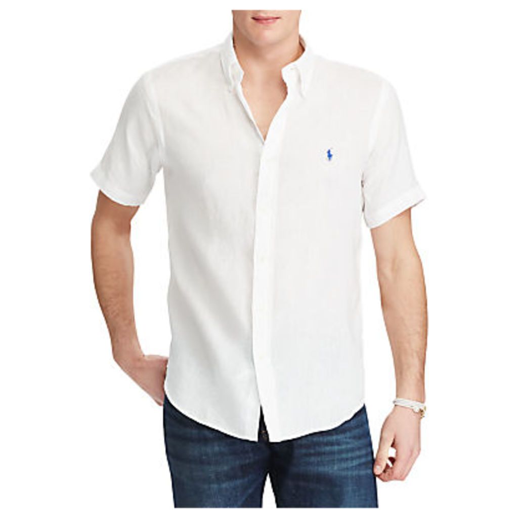 Polo Ralph Lauren Short Sleeve Slim Fit Button-Down Point Collar Shirt