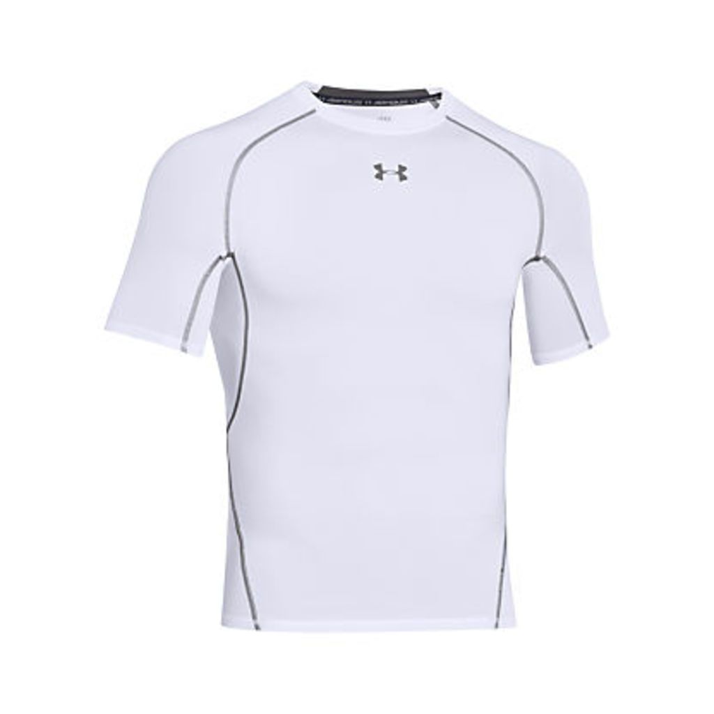 Under Armour HeatGear Armour Short Sleeve Compression Shirt, White