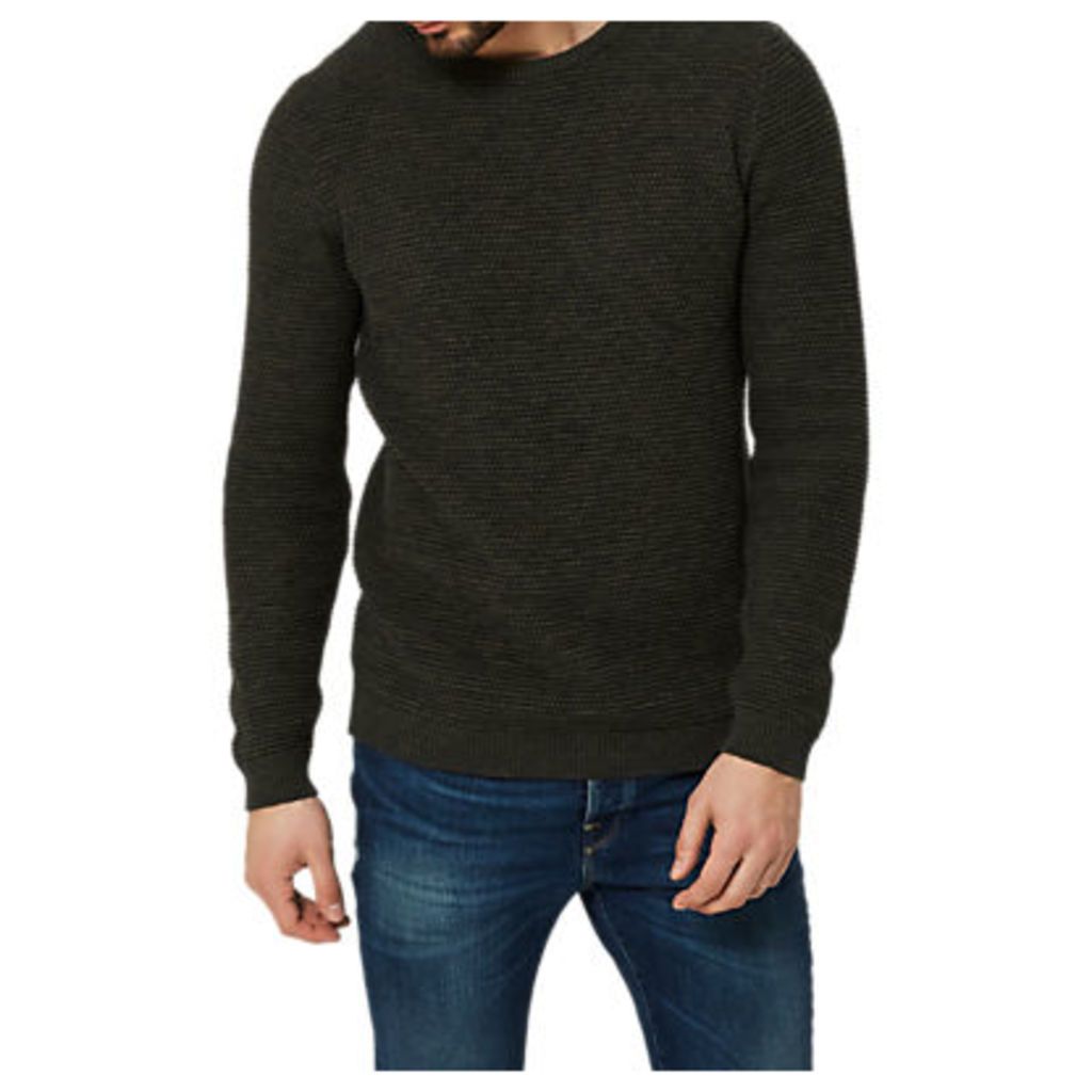 Selected Homme Vince Bubble Knit Jumper, Forest Night