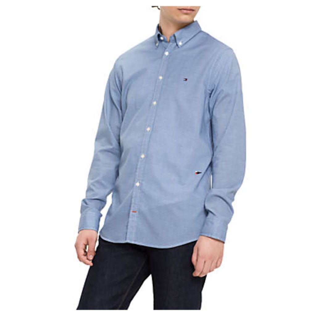 Tommy Hilfiger Micro Argyle Print Shirt, Dark Blue/White