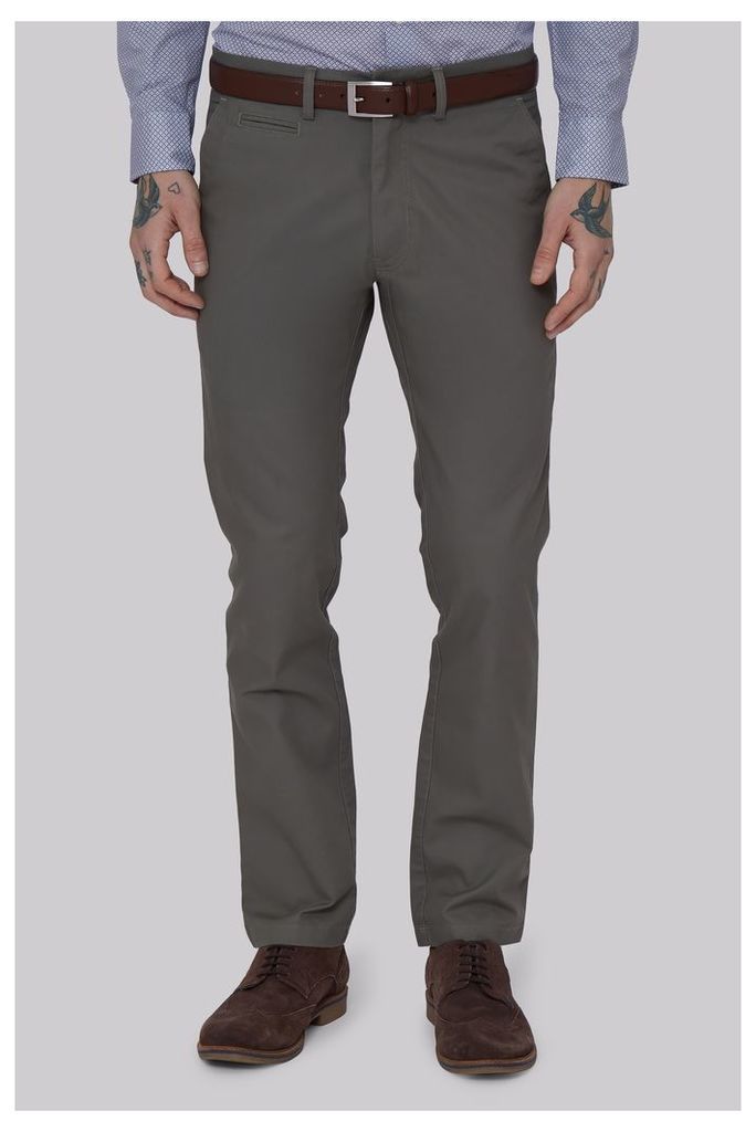 Moss 1851 Tailored Fit Sage Green Chino