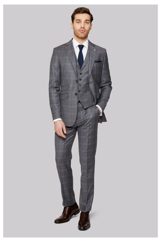 Ted Baker Tailored Fit Grey Check Jacket