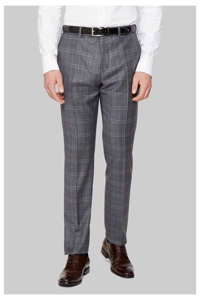 Ted Baker Tailored Fit Grey Check Trousers