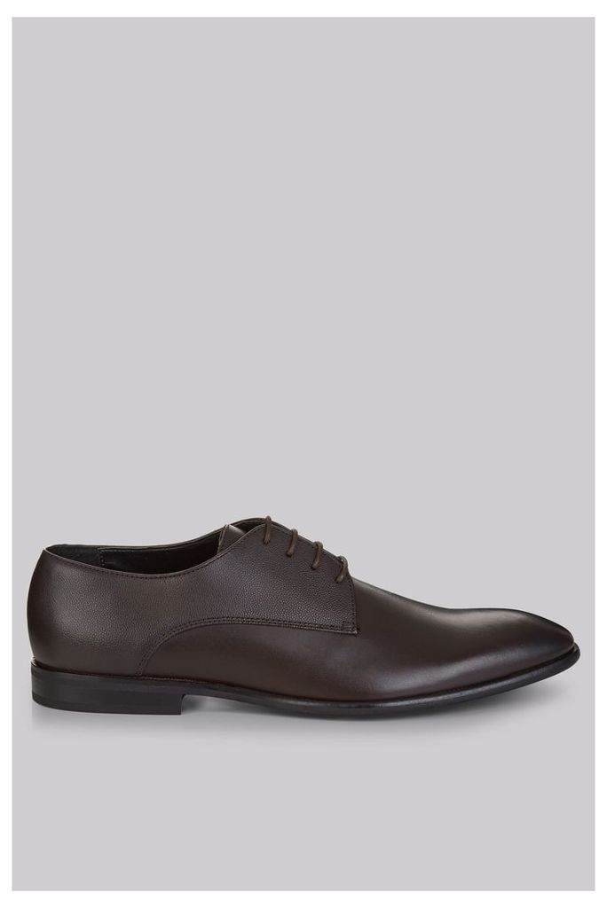 Moss London Grayes Brown Textured Shoes
