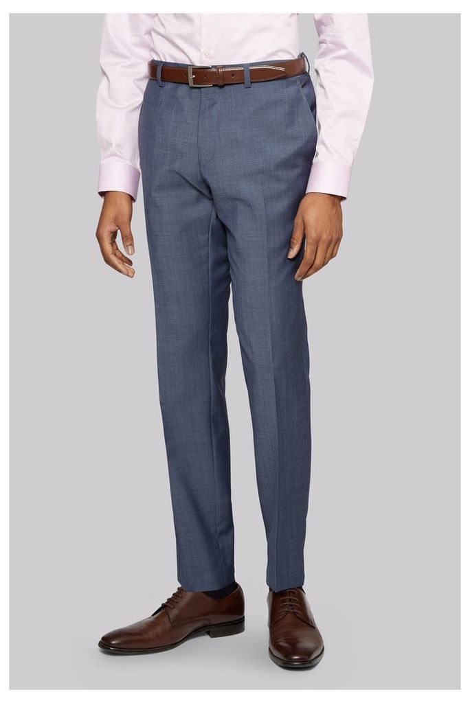 DKNY Slim Fit Blue Twill Trousers