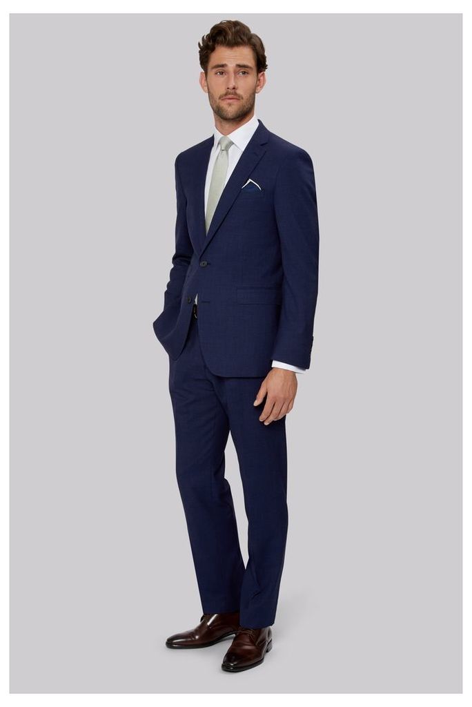Moss 1851 Tailored Fit Indigo End on End Suit