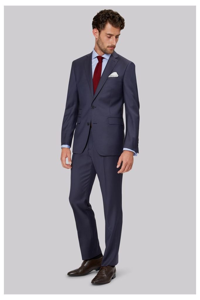 Moss 1851 Tailored Fit Slate Blue Suit
