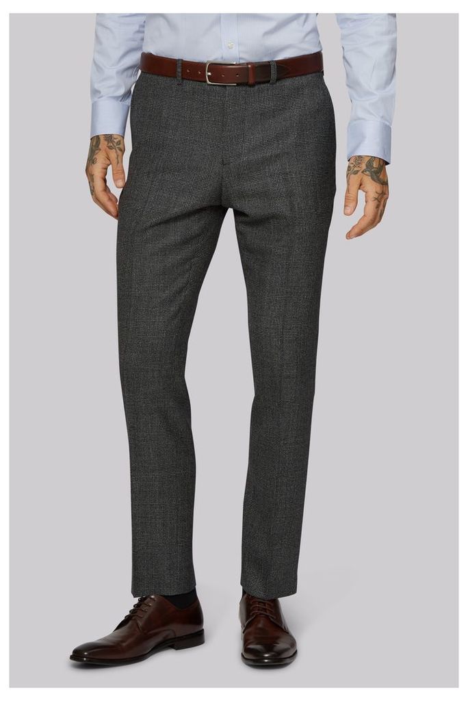 Moss 1851 Tailored Fit Glen Check Trousers
