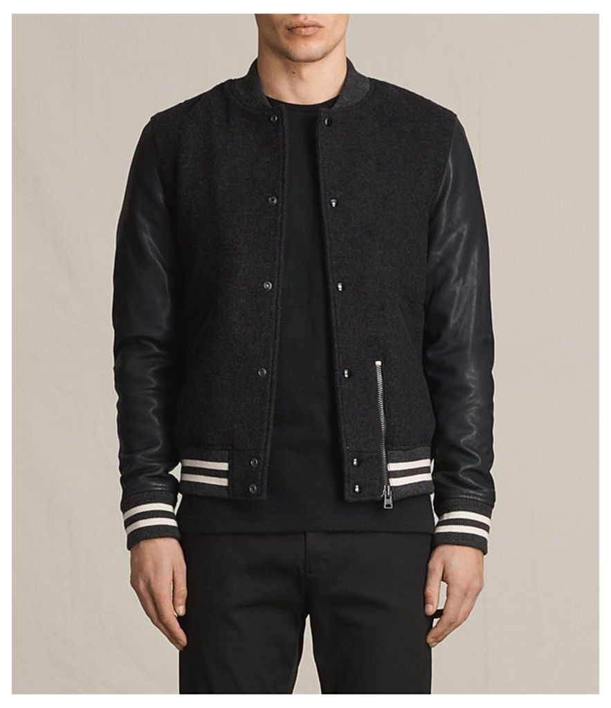 Campbell Leather Bomber Jacket
