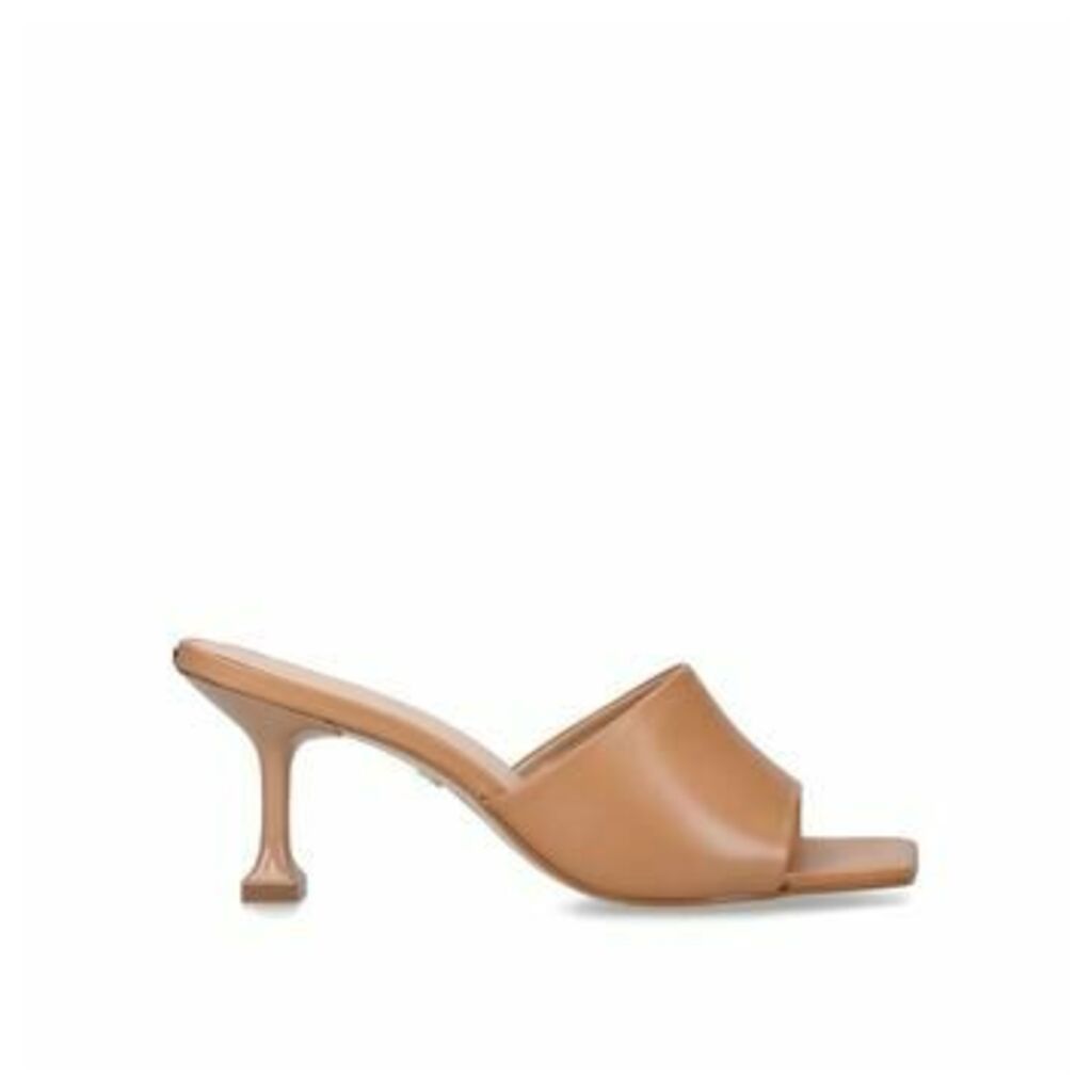 Womens Carvela Growcamel Fluted Heel Sandals, 4 UK