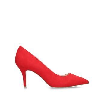 Womens Nine West Flagship 75Red Suedette Mid Heel Court Shoes, 4 UK