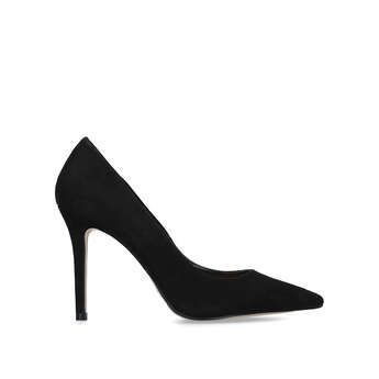 Womens Carvela Karelessblack Suedette Court Shoes, 6 UK