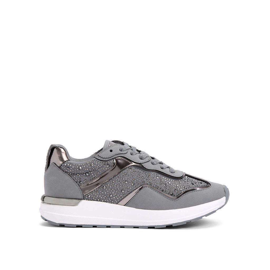 Blink Jogger Grey Crystal Lace Up Trainer