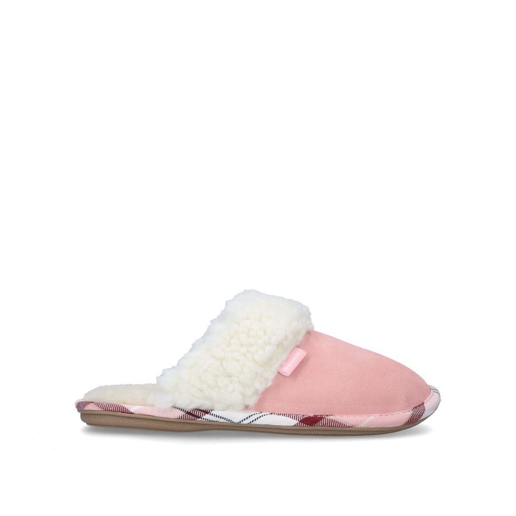 Lydia Barbour Pink Closed Toe Slippers