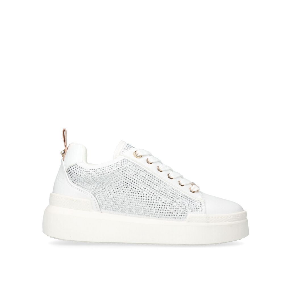 Female Lace Up Sneakers White