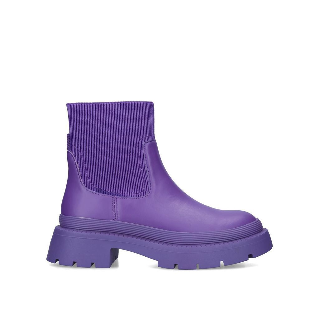 Carvela Women's Ankle Boot Purple Synthetic Splash Ankle 2
