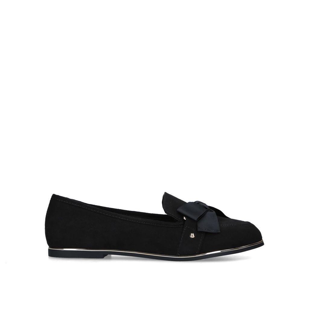 Women's Loafers Black Suedette Vegan Mable3
