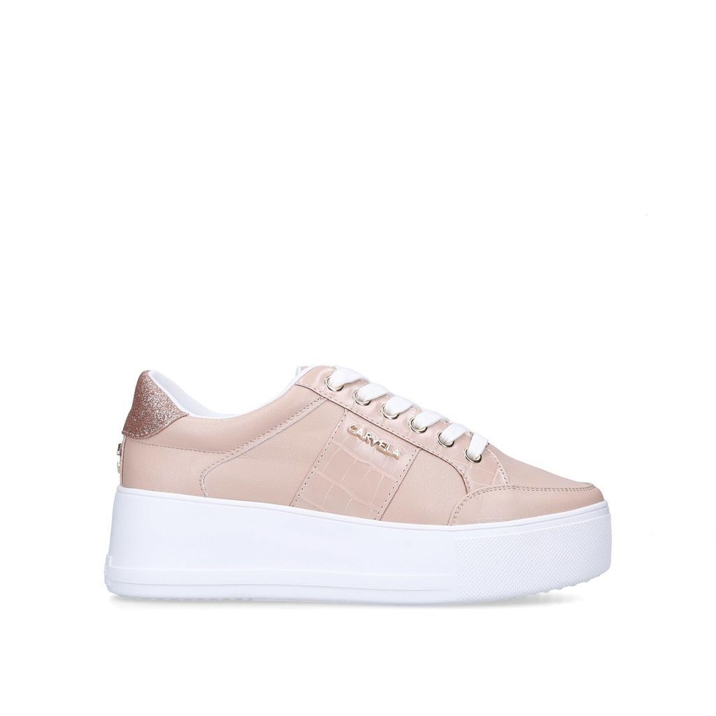 Women's Trainers Pink Synthetic Jive Lace Up