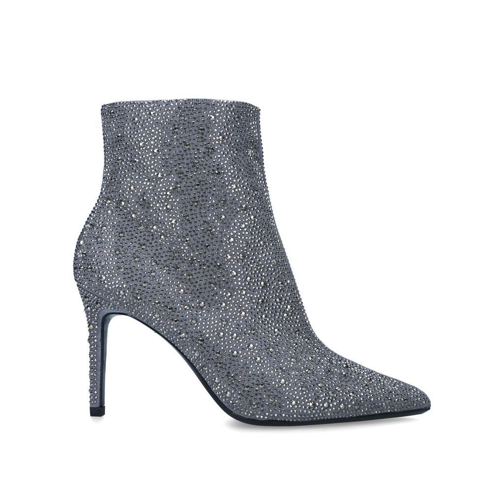 Women's Ankle Boot Grey Dark Fabric Lovebird