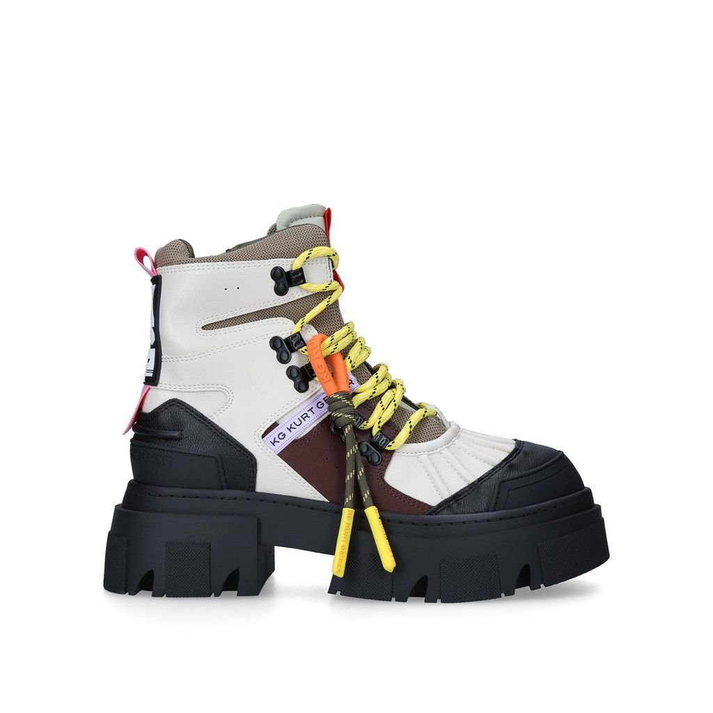 Women's Ankle Boots Bone Combination Trekker Pumped Hiker