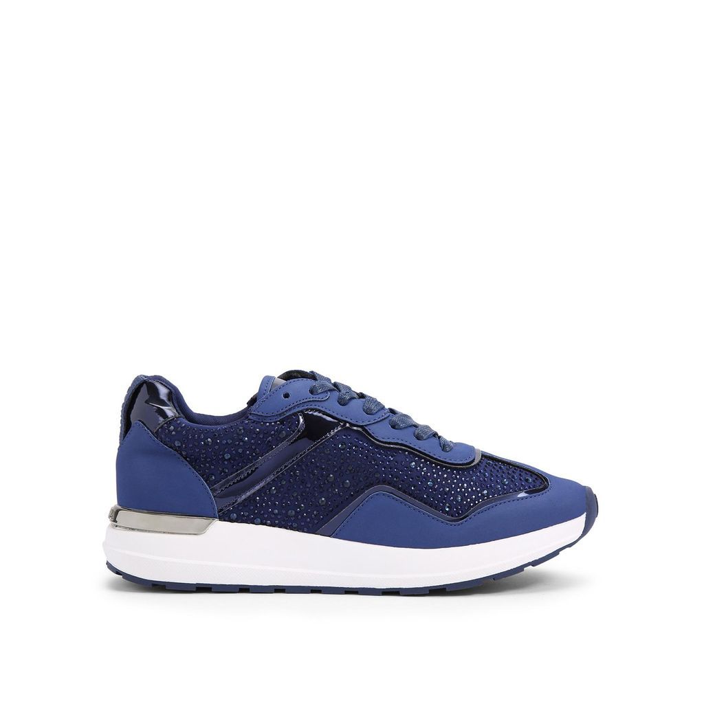 Women's Trainers Navy Crystal Lace Up Blink Jogger