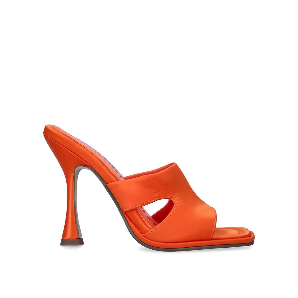 Women's Heels Orange Satin Sawyer