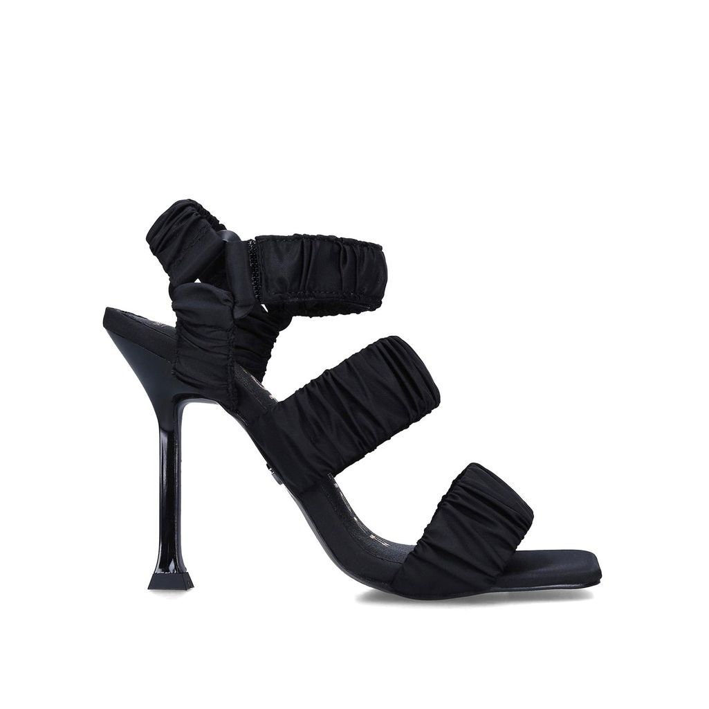 Women's Heels Black Satin Velvet Sloane