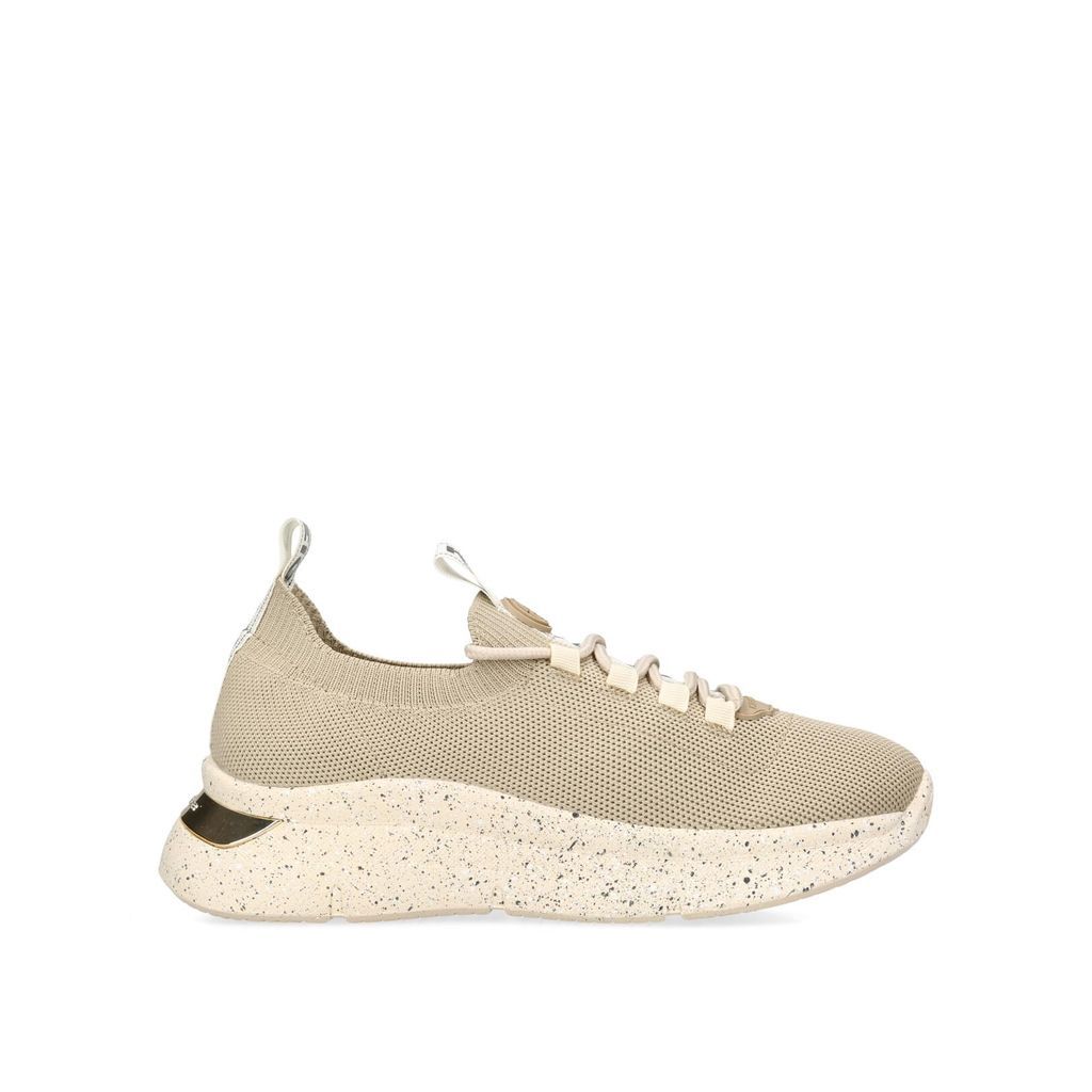 Women's Trainers Taupe Fabric Kaker Speckle