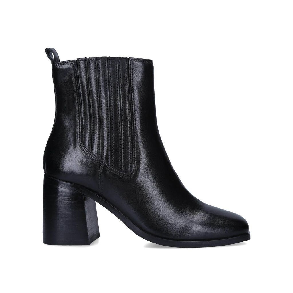 Women's Ankle Boots Black Leather Lucan