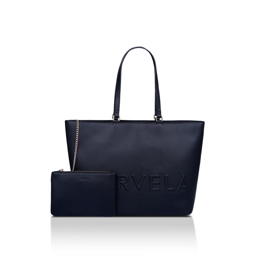Women's Shopper Bag Black Frame Winged