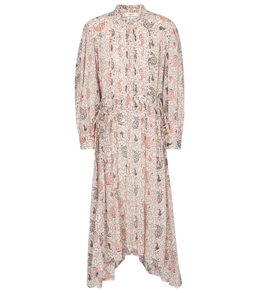 Ariana paisley cotton midi dress