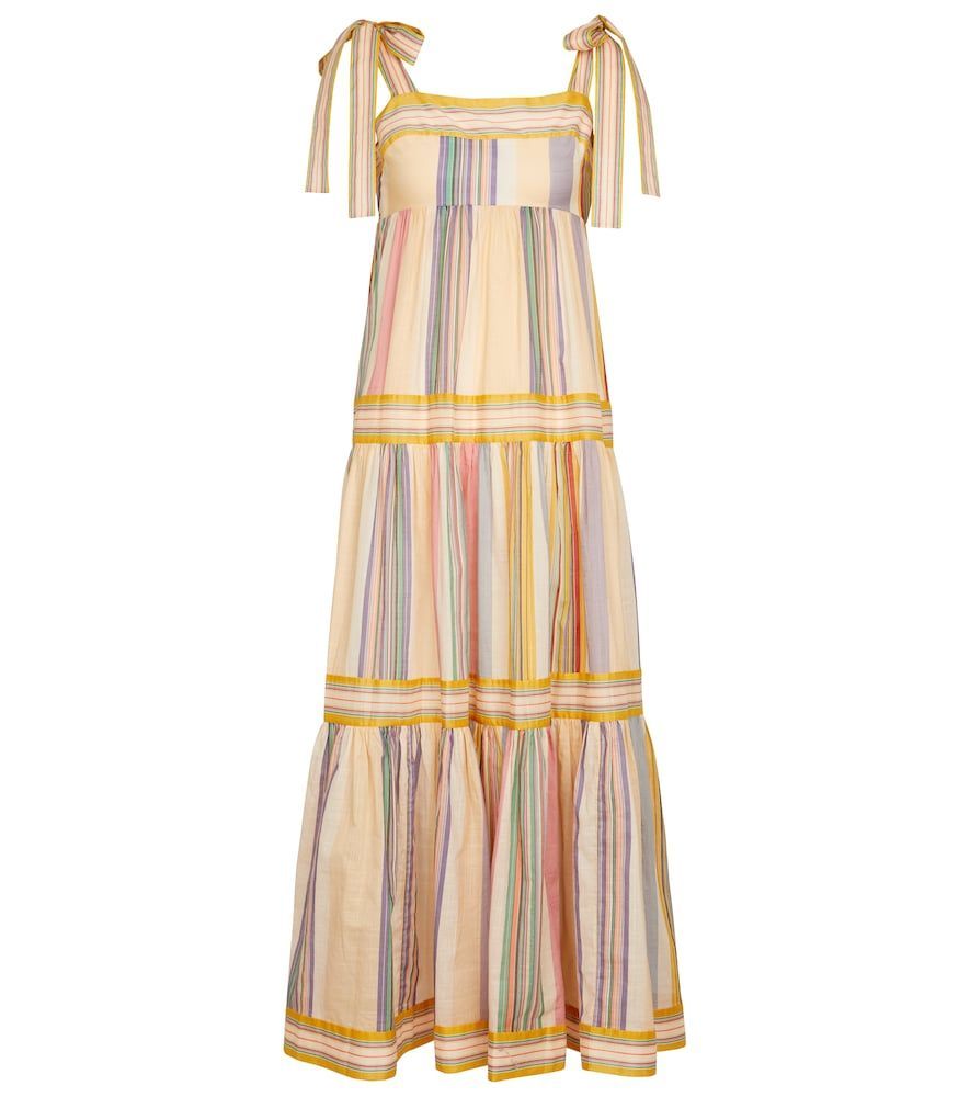 Mae striped cotton maxi dress