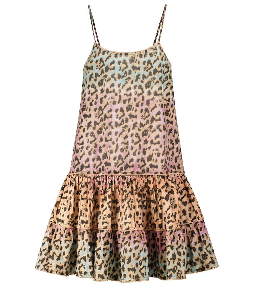 Exclusive to Mytheresa - Leopard-print cotton minidress