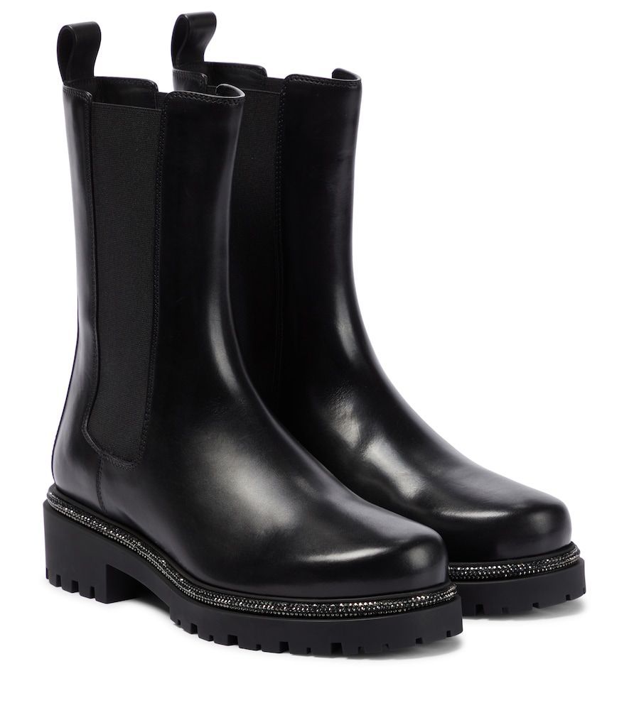 Bika embellished leather Chelsea boots