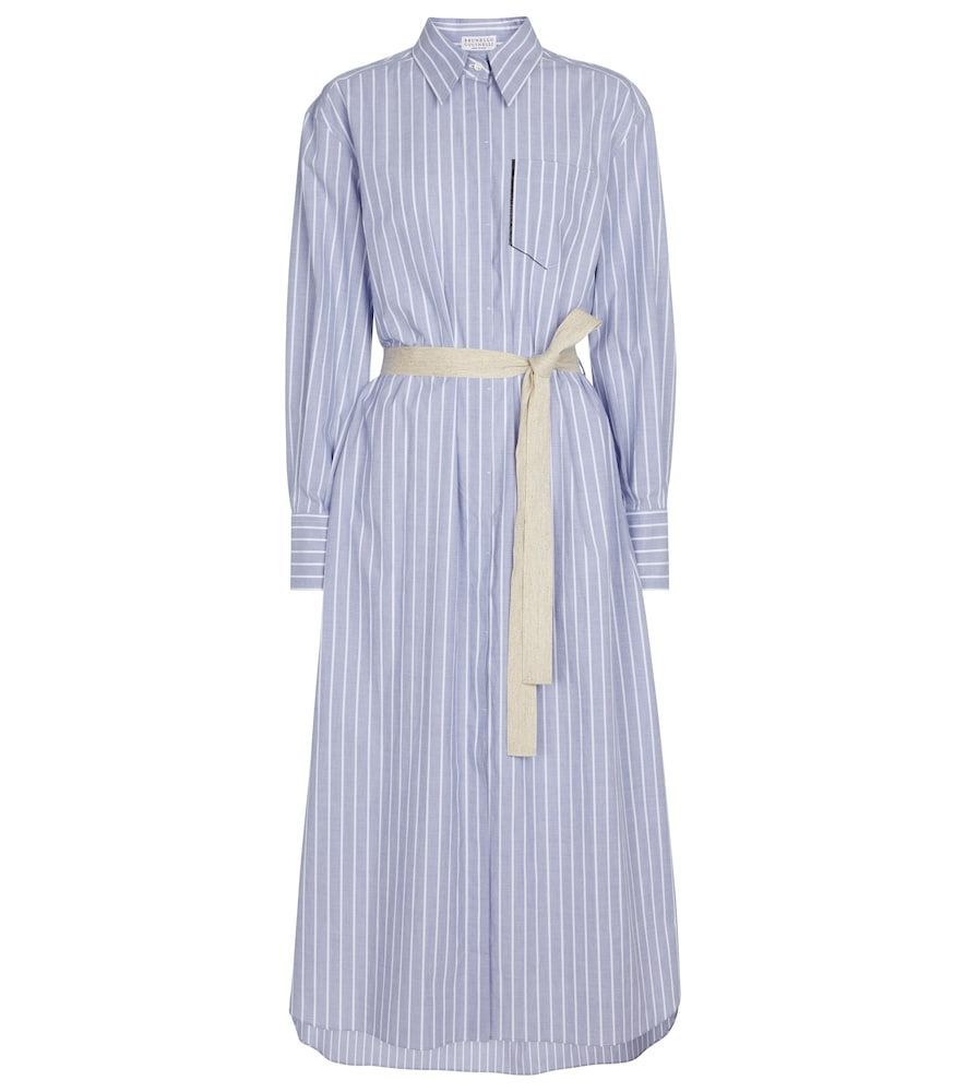 Exclusive to Mytheresa - Striped stretch-cotton midi dress