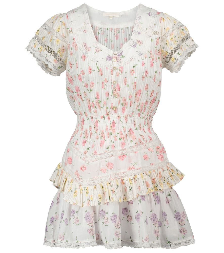Jeromie floral cotton minidress