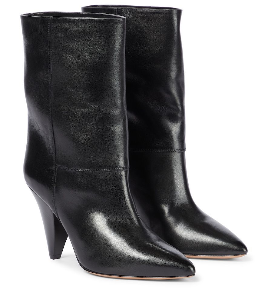 Locky leather mid-calf boots