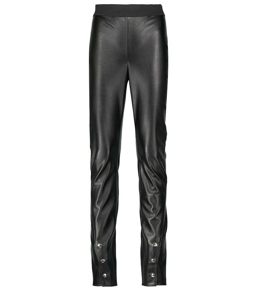 Maelee high-rise faux leather leggings