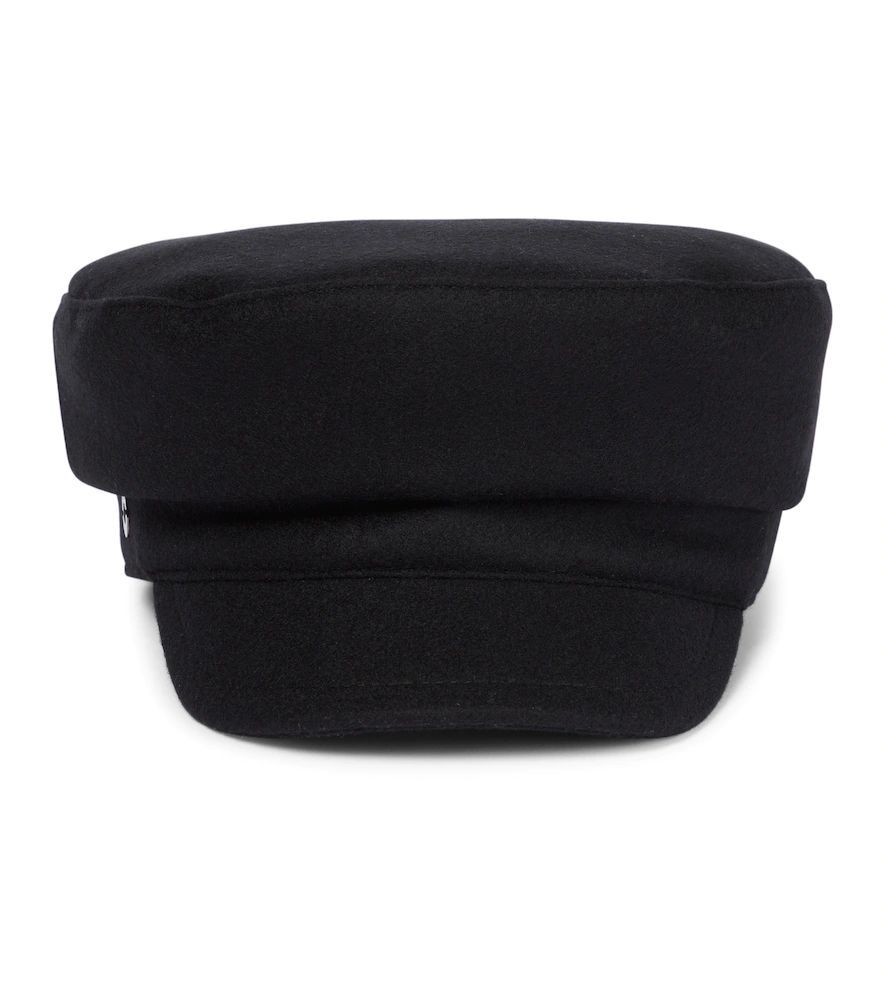 Lea wool and cashmere baker cap